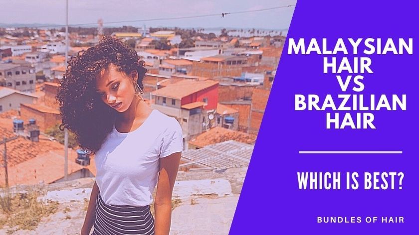 Malaysian vs brazilian hair banner - woman in favela